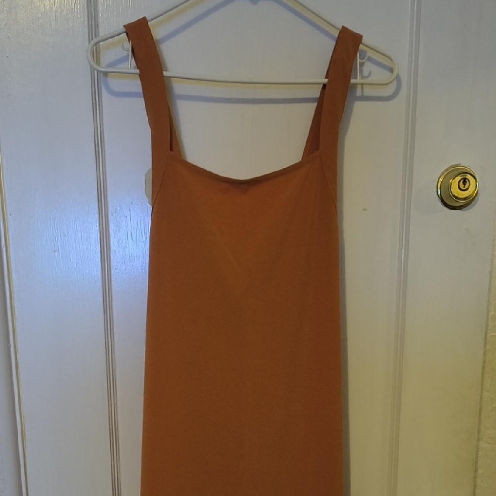 Athleta | Strapless Peach Maxi Dress